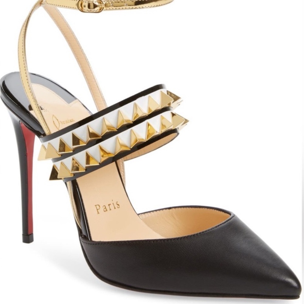 Lady Proved Christian Louboutin heels